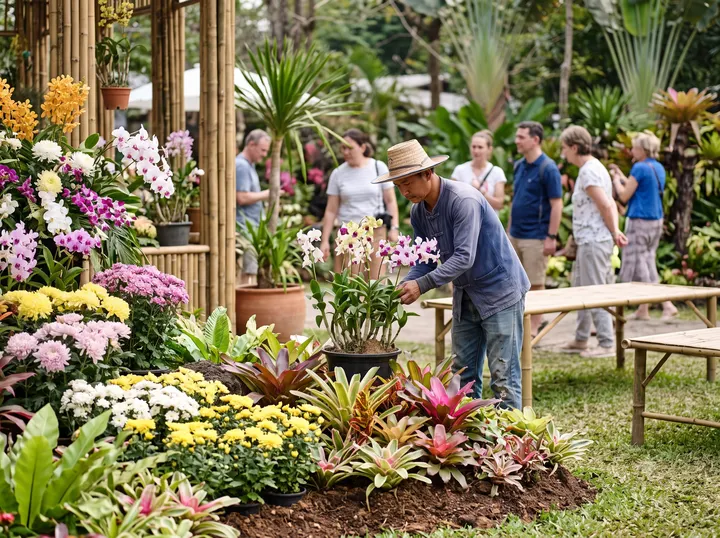 Chiang Mai Flower Festival orchid displays and floral exhibitions